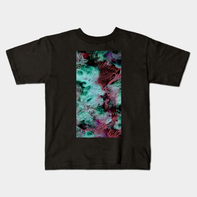 Abstract colorful background with hand-painted texture. Watercolor painting with splashes, drops of paint, paint smears. Design for the  fabric, wallpapers, covers and packaging, wrapping paper. Kids T-Shirt by Olesya Pugach